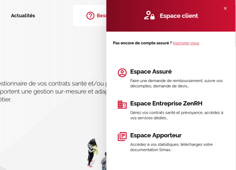 Espace clients Simax